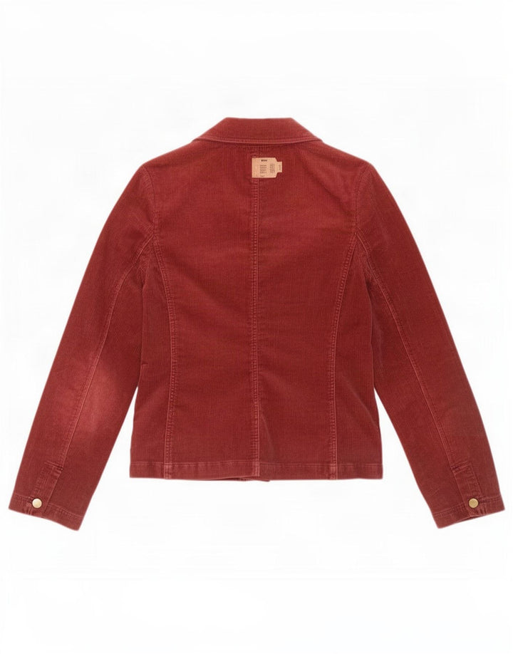 Giacca blazer in velluto a coste a 3 bottoni da donna Phase Eight UK 12 Borgogna media