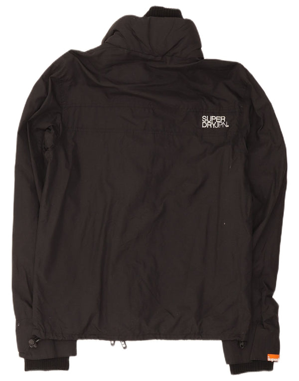 Giacca a vento grafica da uomo Superdry UK 38 nylon nero medio