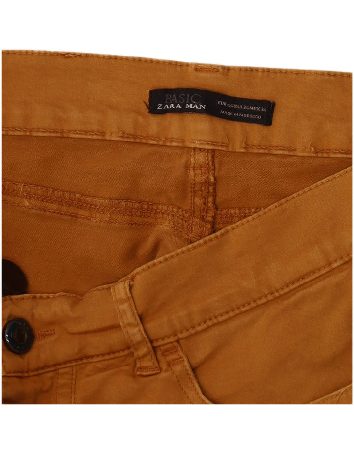 Jeans slim da uomo Zara EU 44 Large W32 L32 Marrone