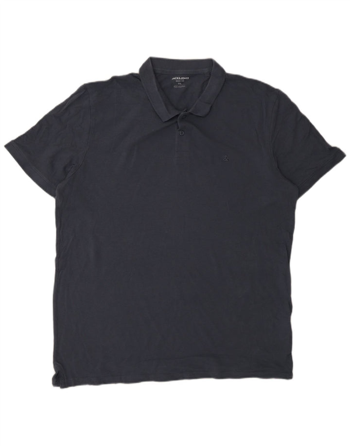 Polo da uomo Jack & Jones 2XL in cotone blu navy