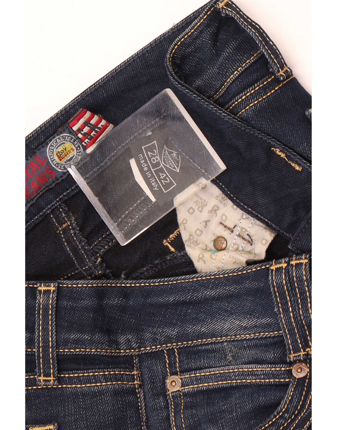 Jeans slim da donna Roy Rogers IT 42 medio W28 L28 blu