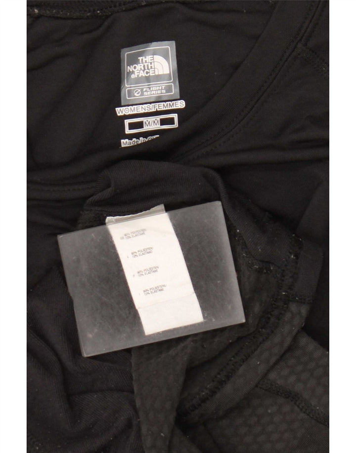 Top grafico da donna The North Face manica lunga UK 14 medio nero