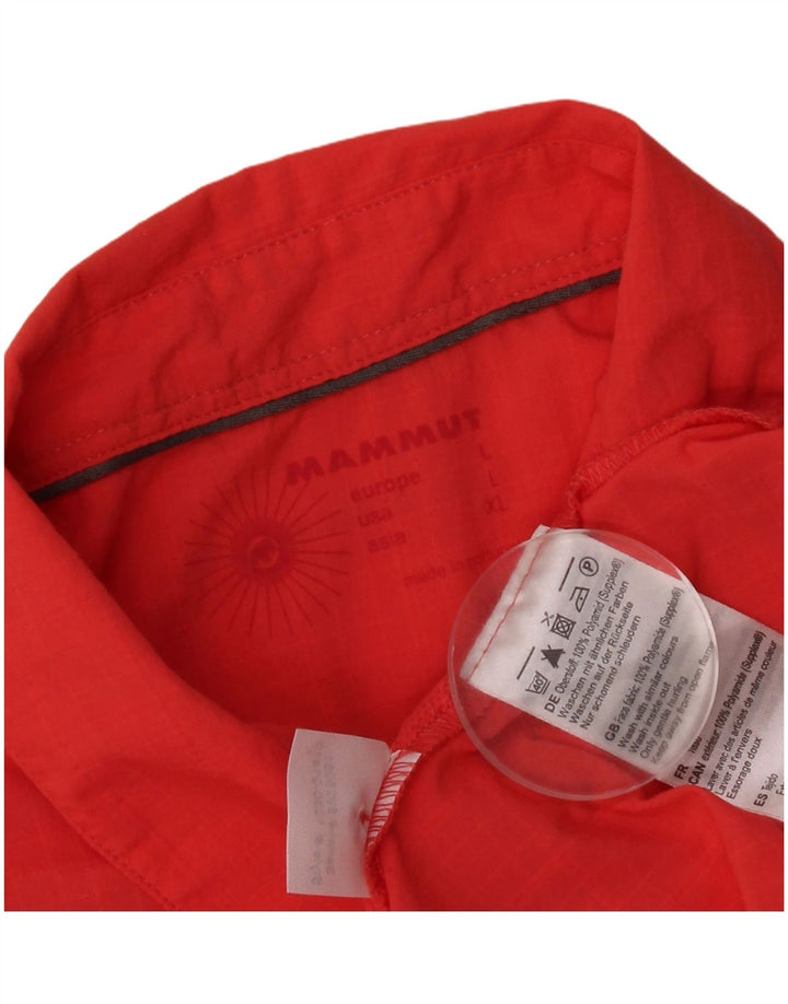 Maglia a maniche corte grafica da donna Mammut UK 14 Large Rosso Poliammide