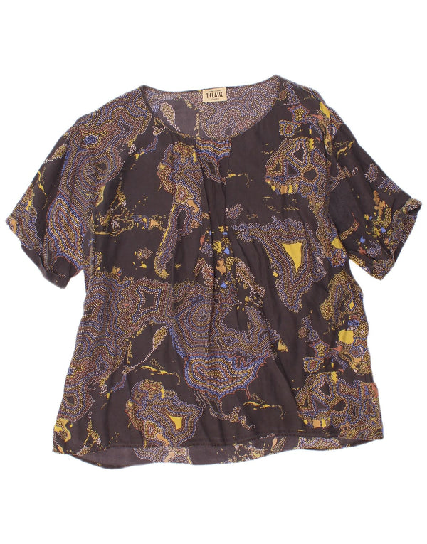 ALVIERO MARTINI Womens Blouse Top UK 12 Medium Multicoloured