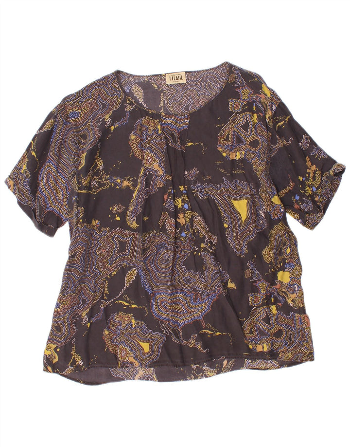 ALVIERO MARTINI Womens Blouse Top UK 12 Medium Multicoloured