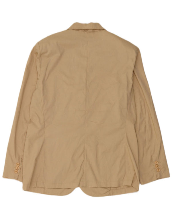 Giacca blazer da donna a 2 bottoni Balloon UK 18 XL Cotone beige