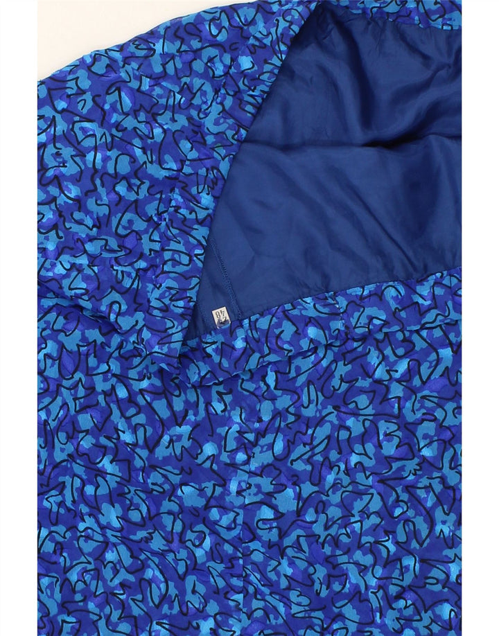 VINTAGE Womens Abstract Pattern Straight Skirt IT 48 XL W38  Blue Vintage Vintage and Second-Hand Vintage from Messina Hembry 