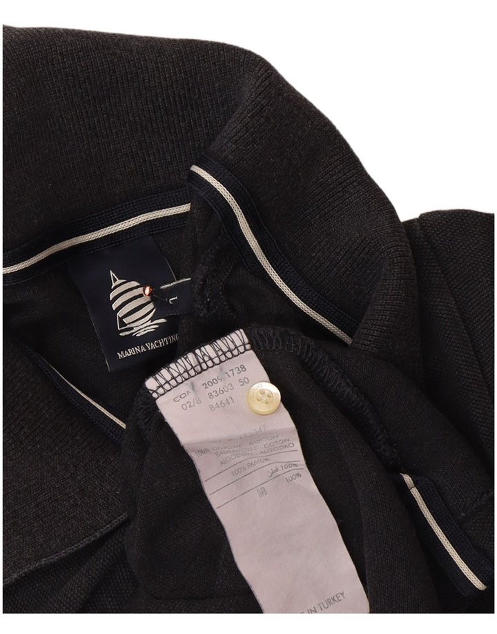 Polo da donna MARINA YACHTING UK 14 grande cotone nero