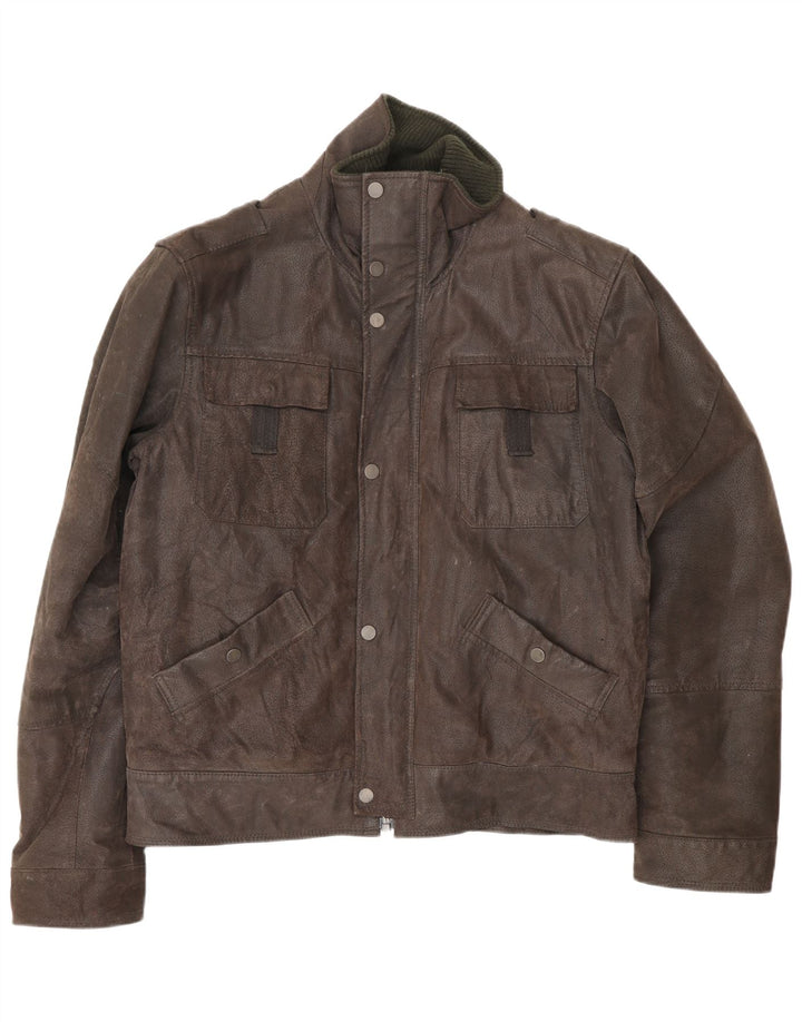 Giacca in Pelle Sherpa Uomo Conbipel IT 50 Large in Pelle Marrone