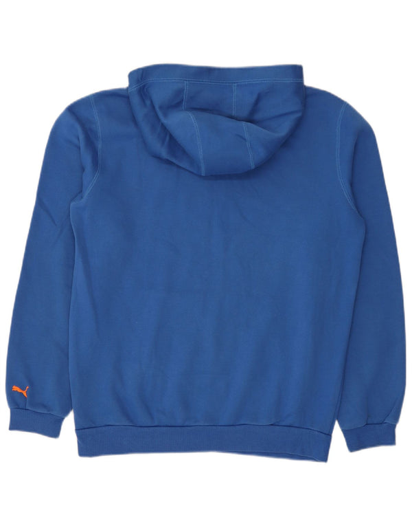 Felpa con cappuccio grafica da ragazzo Puma 15-16 anni in cotone blu