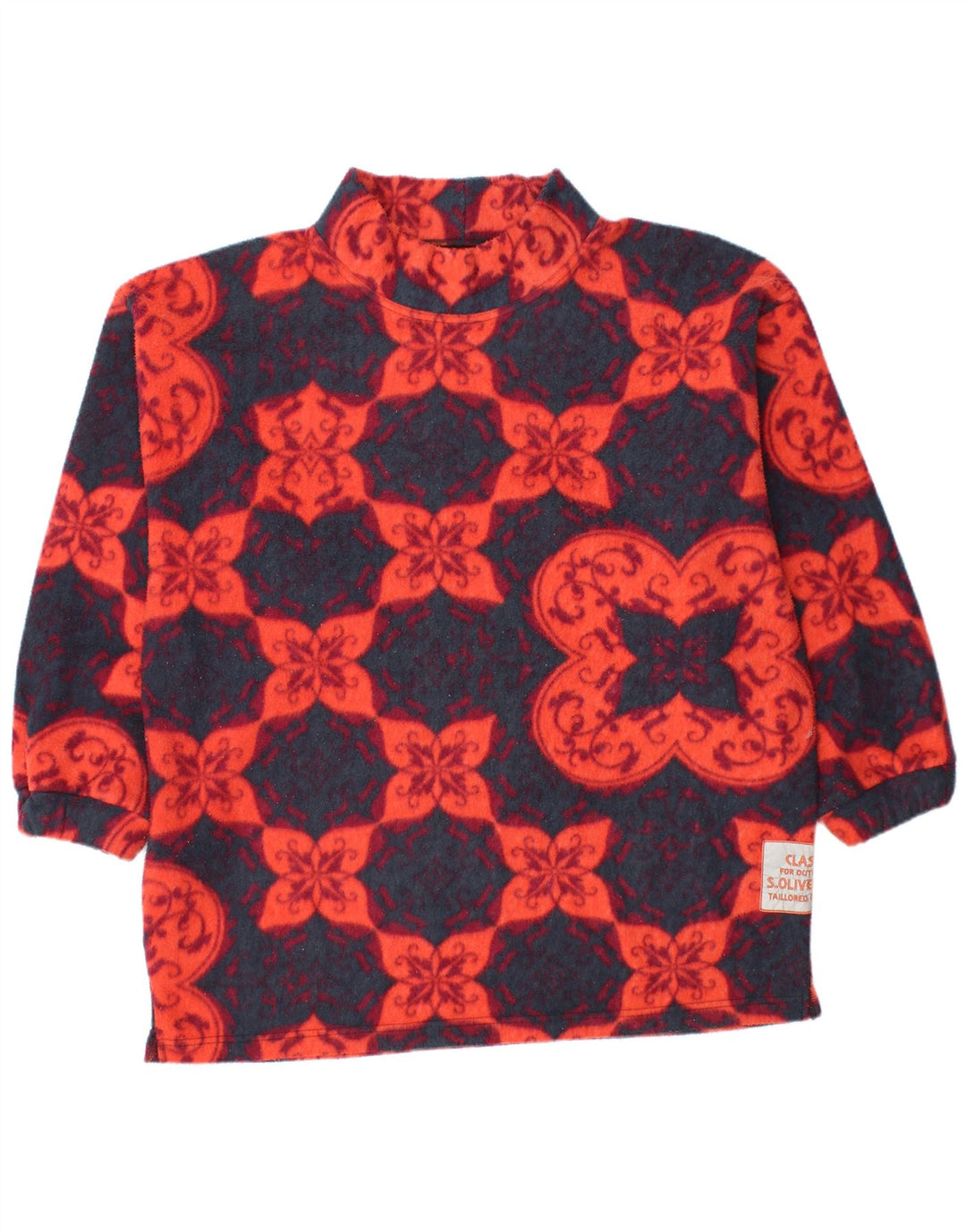 Maglione in pile da uomo S.Oliver XL in poliestere floreale blu navy