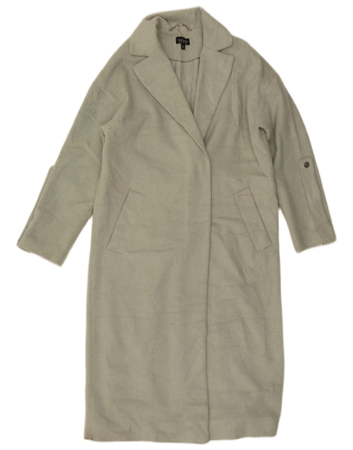 Topshop Cappotto da donna UK 12 Poliestere verde medio