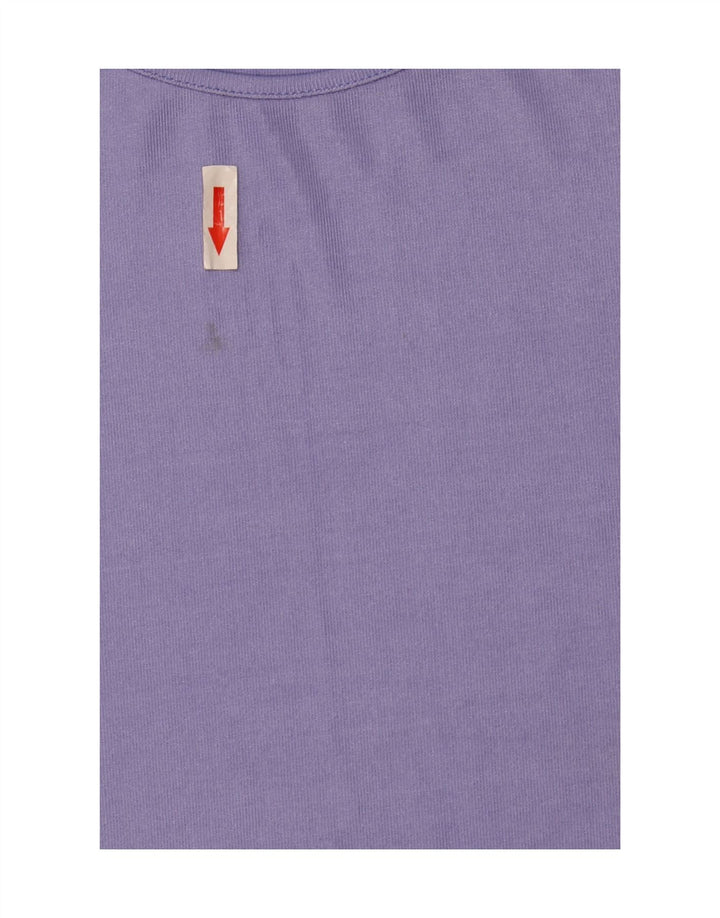 Marks & Spencer T-shirt da donna Top UK 16 Large Viola Poliestere