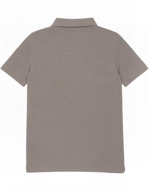 Crew Clothing Polo da uomo grande in cotone screziato grigio