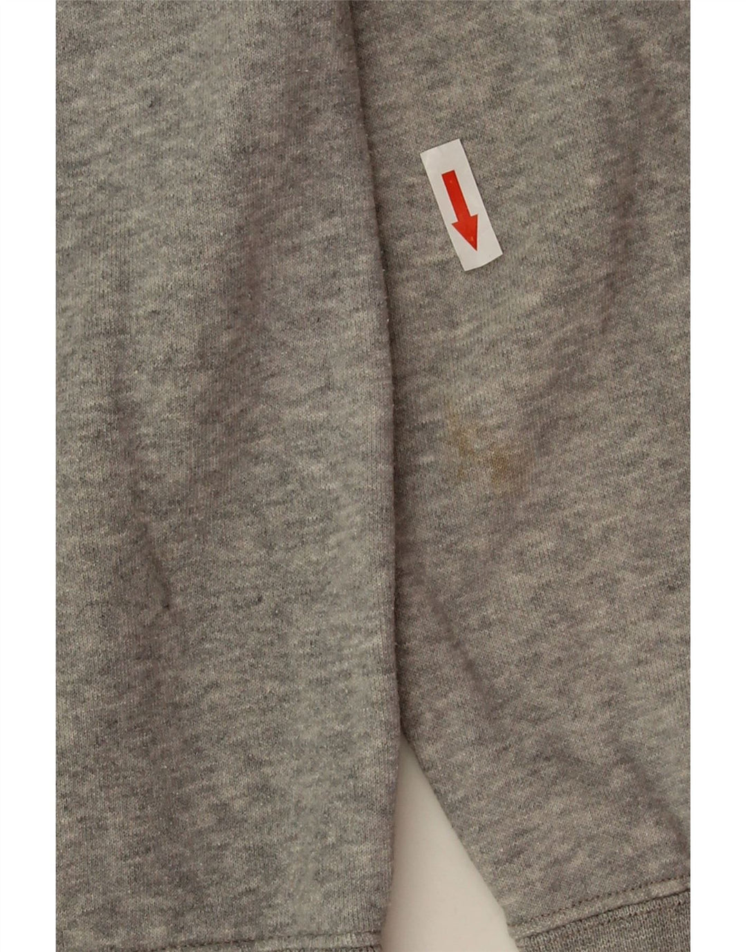 Maglione con cappuccio grafico da uomo Champion in cotone chiazzato grigio medio