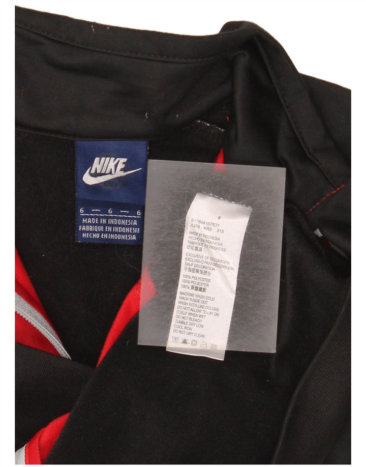 Giacca da tuta da ragazzo Nike 5-6 anni in poliestere color block nero