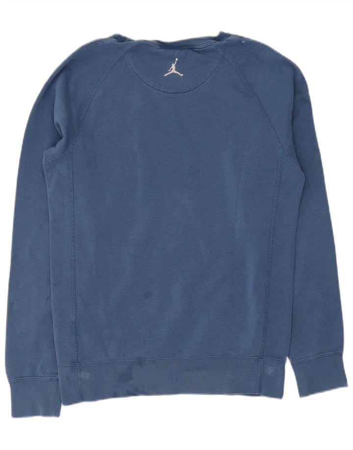 Felpa con grafica Nike da uomo, piccola, in cotone blu