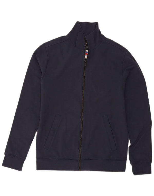 Giacca da tuta da uomo Hugo Boss in viscosa media blu navy