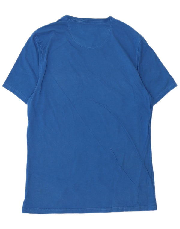 BARBOUR T-shirt sartoriale da uomo, taglia grande, in cotone blu