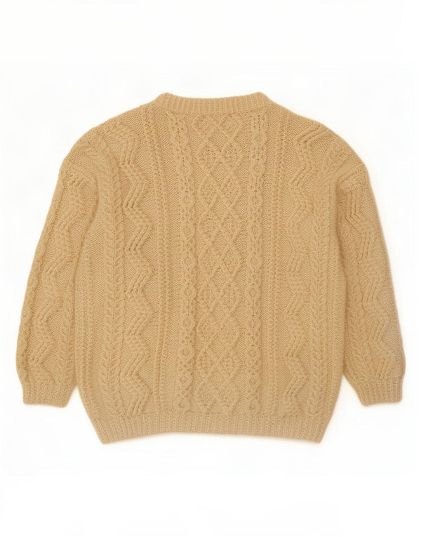 Vintage Mens Crew Neck Jumper Sweater 2XL Off White