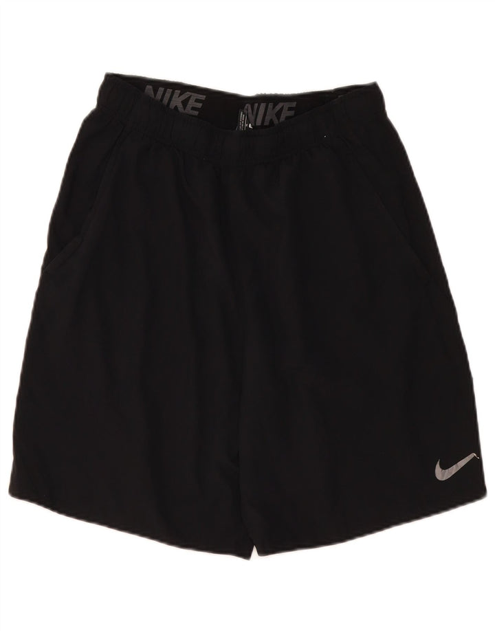 Pantaloncini sportivi Nike Dri Fit da uomo, poliestere medio nero