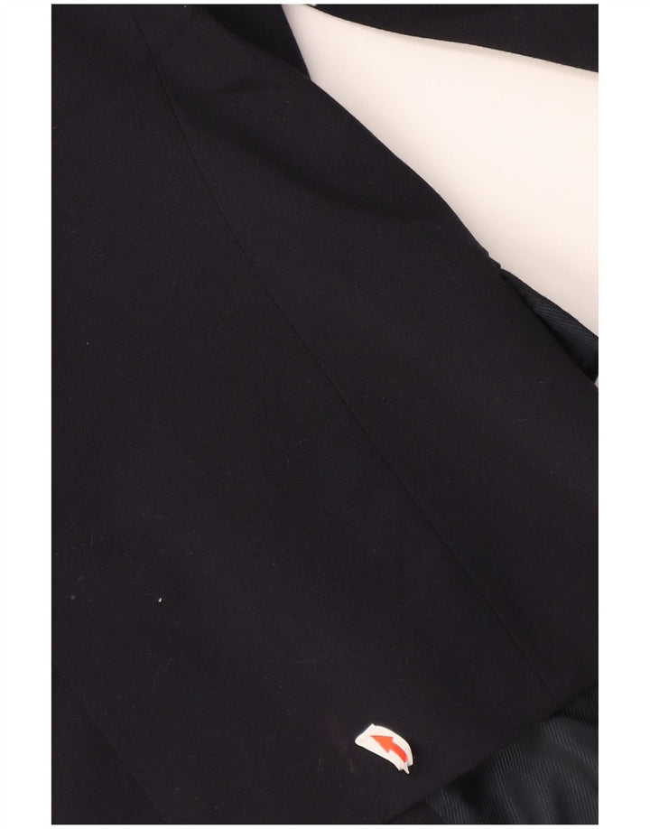 Giacca blazer da donna a 1 bottone Zara UK 12 poliestere blu navy medio