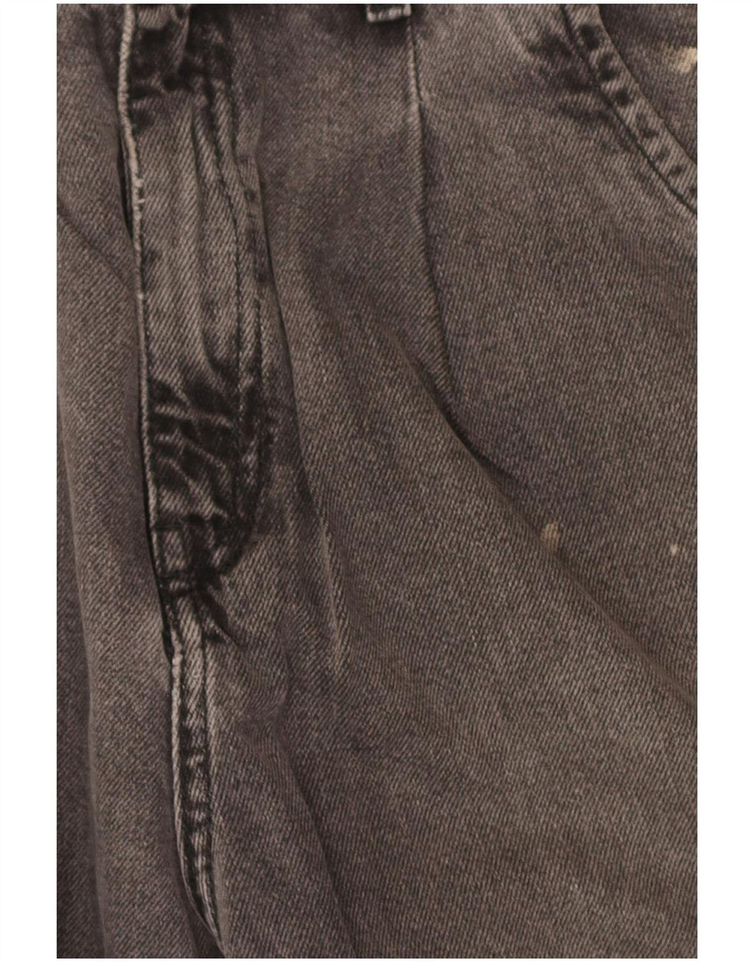 Jeans corti a vita alta a palloncino da donna Zara EU 40 medio W30 L26 grigio