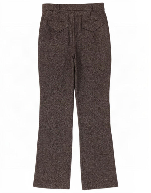 Pantaloni da abito dritti a vita alta da donna Stefanel EU 42 Large W28 L31 Grigio
