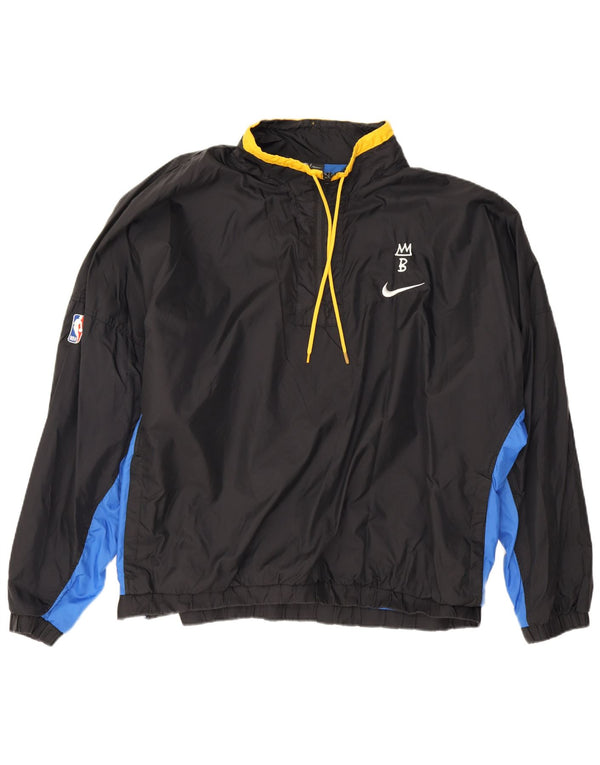 Giacca antipioggia Nike NBA da uomo, vestibilità ampia, UK 44, 2XL, nylon color block nero