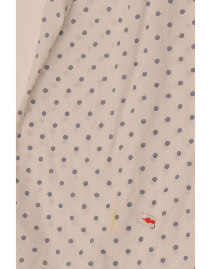 Camicia da donna Emmanuel Schvili UK 18 XL bianca maculata