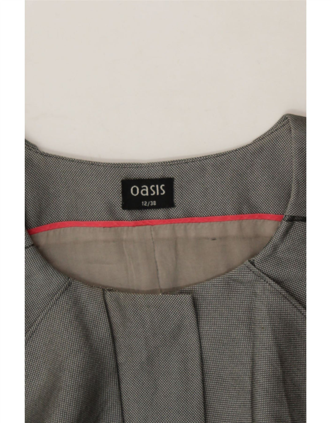 OASIS Womens Sleeveless Sheath Dress UK 12 Medium Grey Polyester Vintage Oasis and Second-Hand Oasis from Messina Hembry 