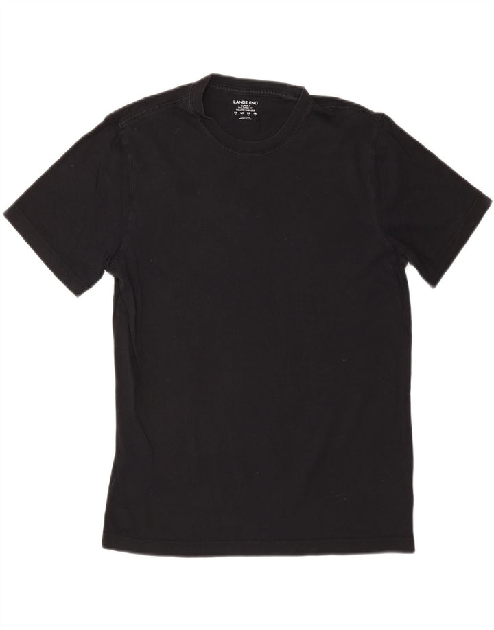 T-shirt da uomo su misura LANDS END Top in cotone nero medio