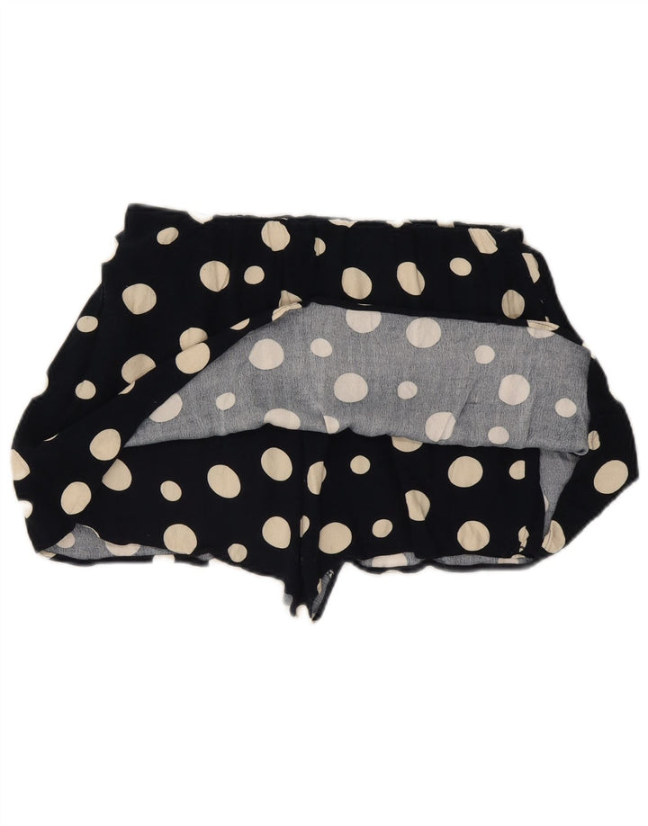 Pantaloncini casual da donna Zara grandi W32 in viscosa nera a pois