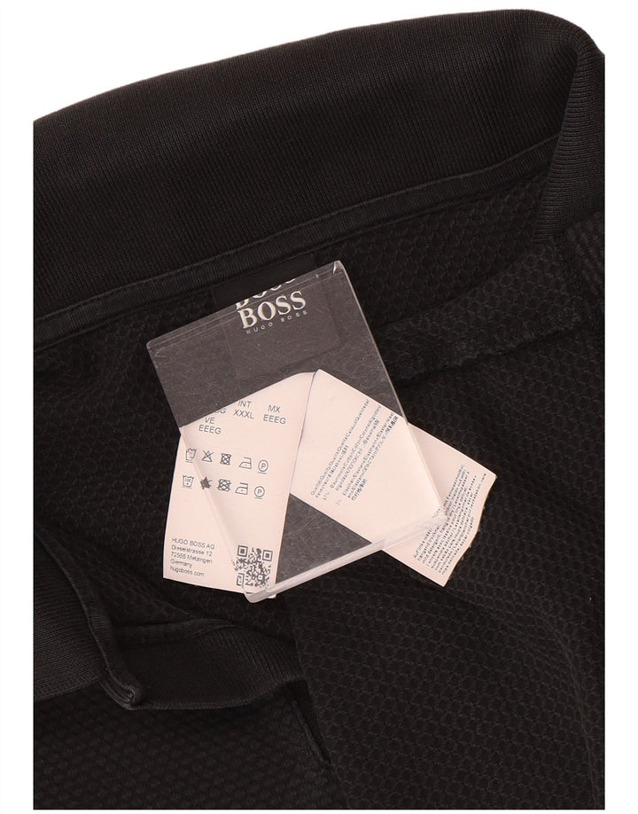 Polo da uomo Hugo Boss 3XL cotone nero