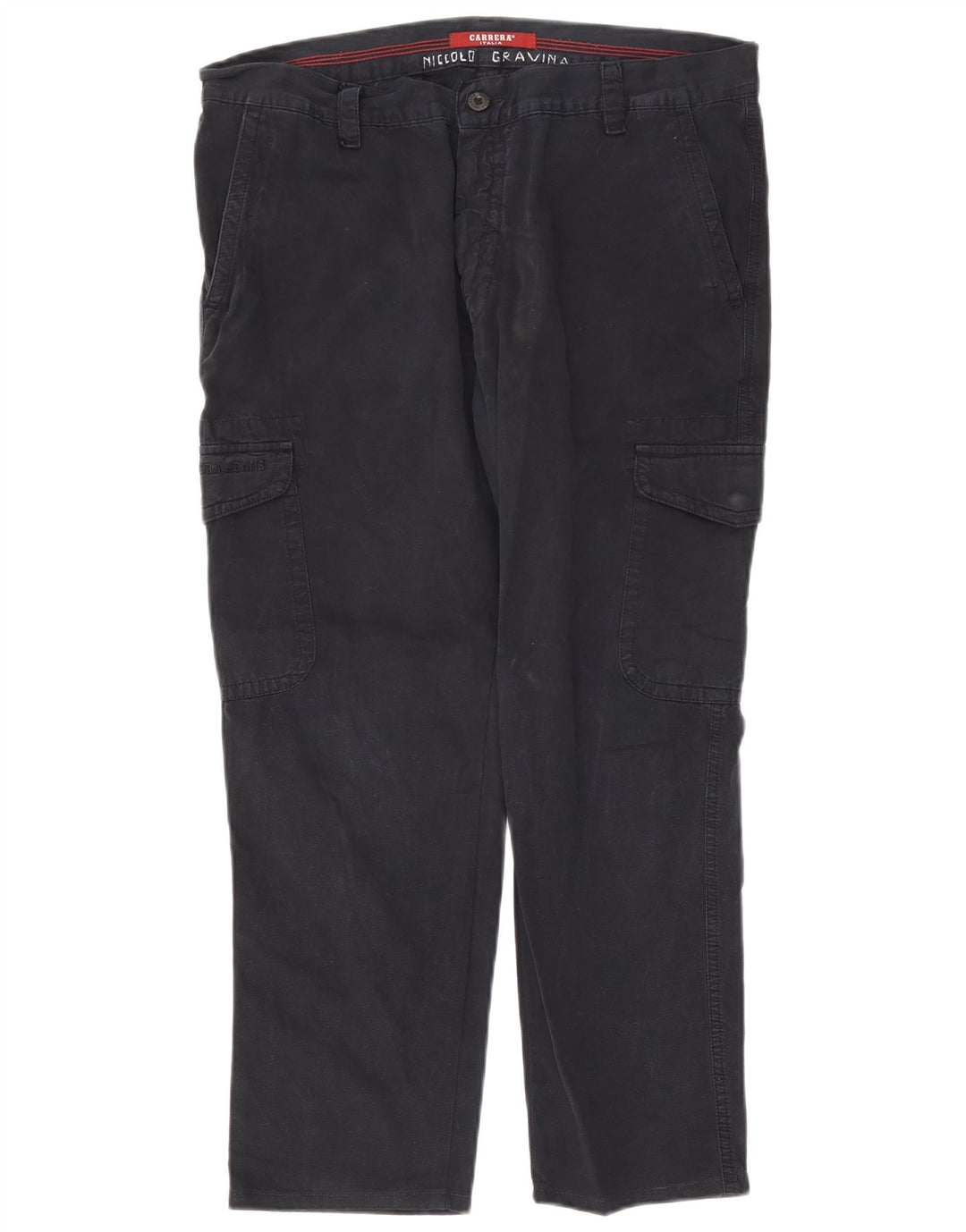 Pantaloni cargo dritti da uomo Carrera W36 L26 Blu Navy