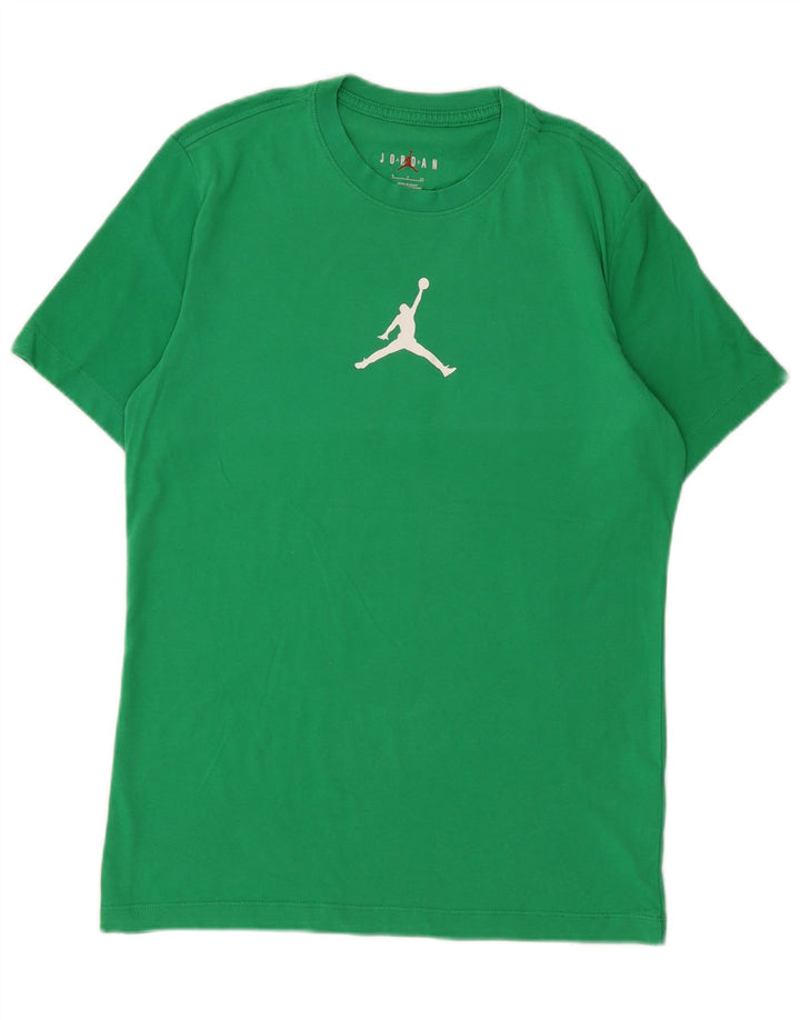 T-shirt grafica da uomo Jordan Top piccola in cotone verde