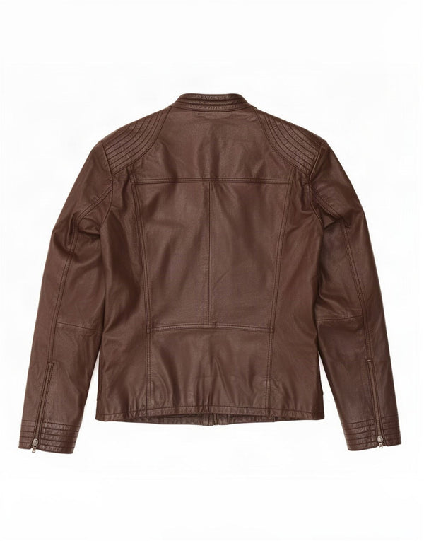 Giacca In Pelle Donna Conbipel IT 50 Large Marrone