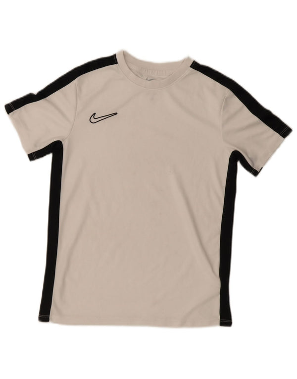 T-shirt da ragazzo Nike Top 12-13 anni Large in poliestere bianco sporco