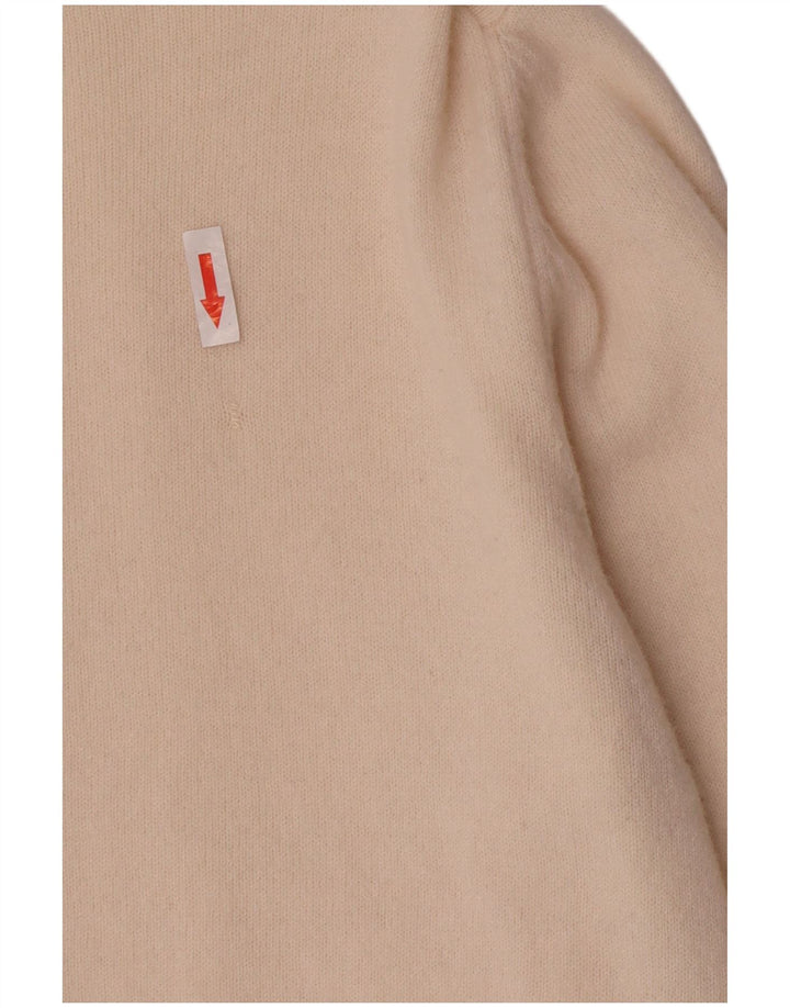 Maglione cardigan da donna Massimo Dutti UK 14 Lana beige medio