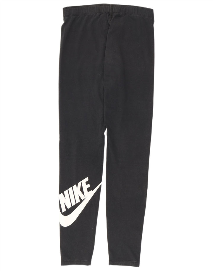 Leggings grafici da donna Nike UK 12 cotone medio nero