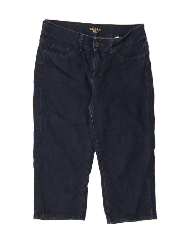 LEE Womens Riders Straight Capri Jeans US 6 Medium W28 L20 Navy Blue Vintage Lee and Second-Hand Lee from Messina Hembry 