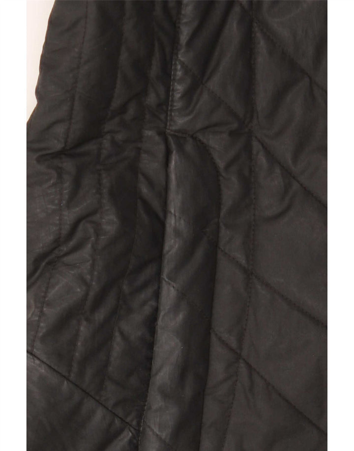Cappotto imbottito con cappuccio da donna Jack Wolfskin UK 10 piccolo poliestere nero