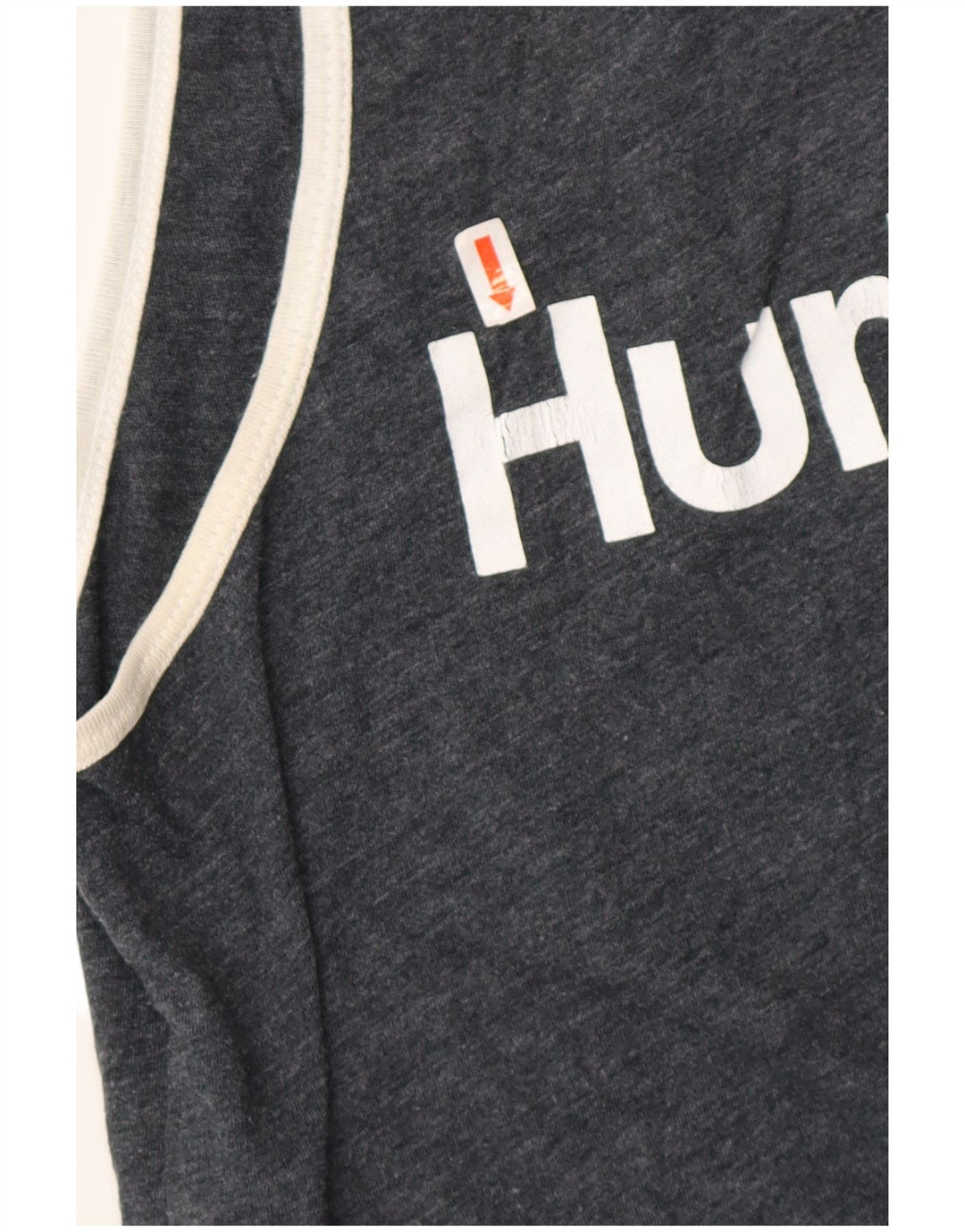 HURLEY Canottiera grafica da uomo con vestibilità premium, piccola, in cotone grigio screziato