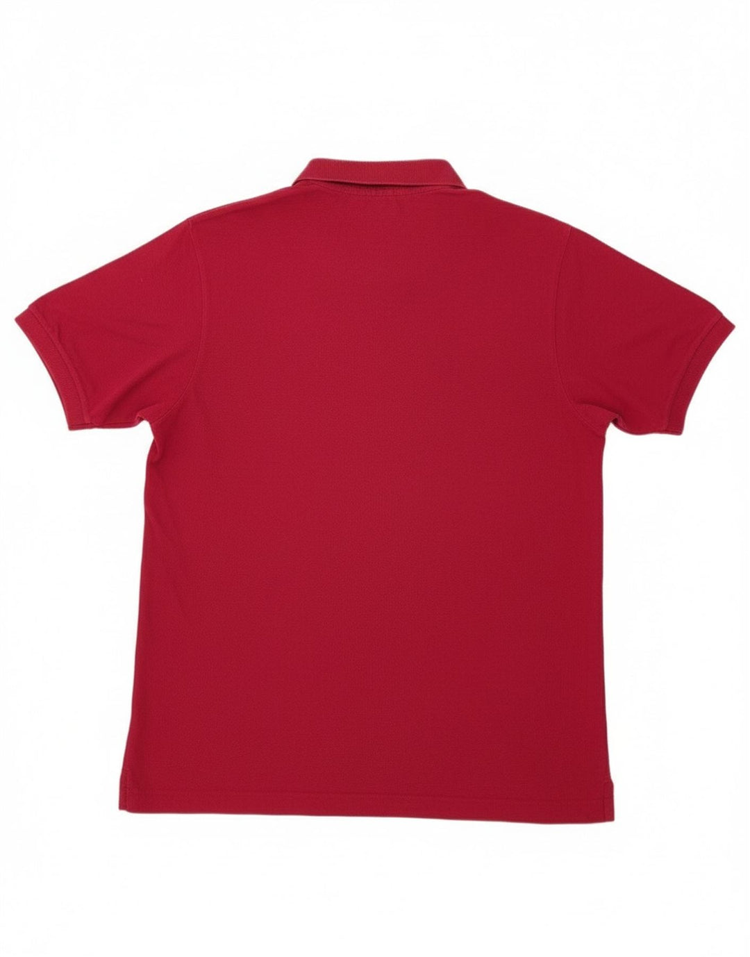 Polo da uomo Lacoste taglia 4 in cotone bordeaux medio