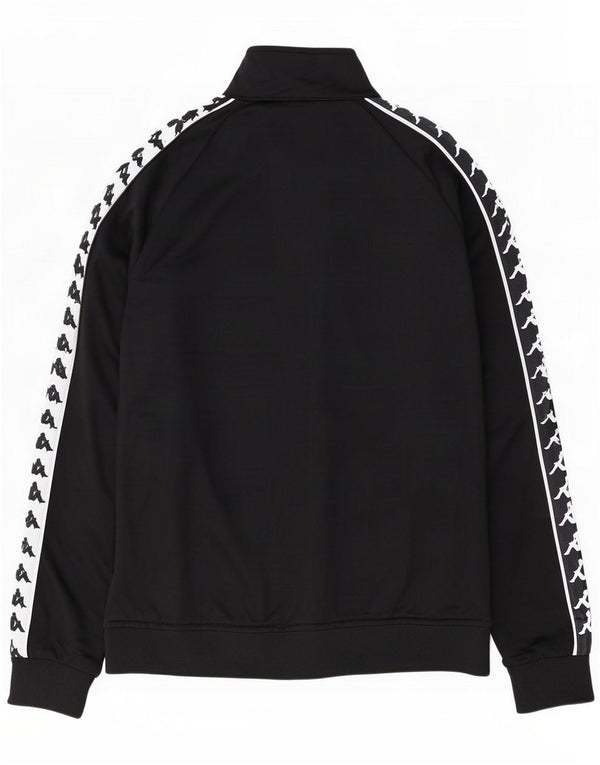 Giacca da tuta grafica da donna Kappa UK 14 Medium Black Colourblock