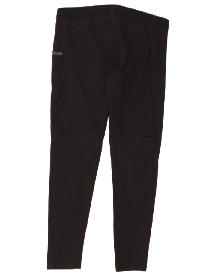 Leggings corti ADIDAS da donna UK 12 nylon nero medio