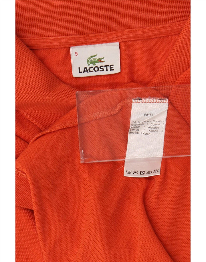 Polo da uomo LACOSTE taglia 9 4XL cotone arancione