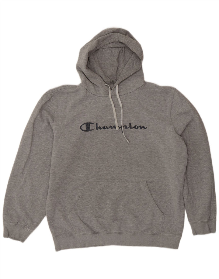 Maglione con cappuccio grafico da uomo Champion 2XL Grigio
