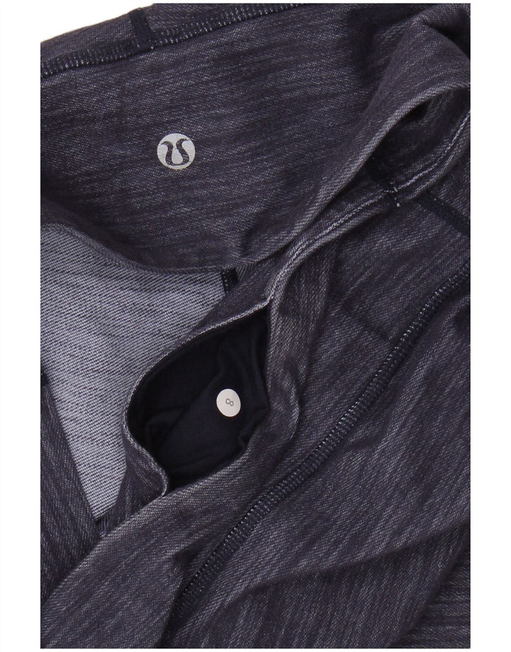 LULULEMON Leggings Capri da donna US 8 Gessato viola medio