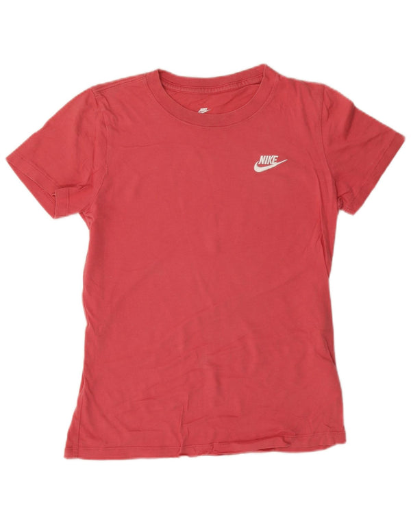 T-shirt oversize da donna Nike UK 6 XS cotone rosa